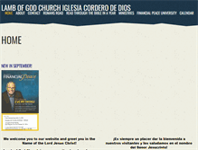 Tablet Screenshot of lambofgodcorderodedios.org